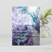 wees mijn bloemenmeisje betoverd bos kaart (Staand voorkant)