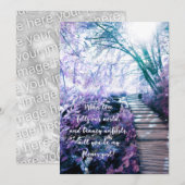 wees mijn bloemenmeisje betoverde woud kaart (Voorkant / Achterkant)