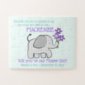 Wees mijn Bloemenmeisje-vraag Legpuzzel (Horizontaal)