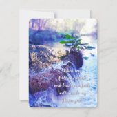 wees mijn bloemenmeisje waterhaze uitnodiging (Voorkant)