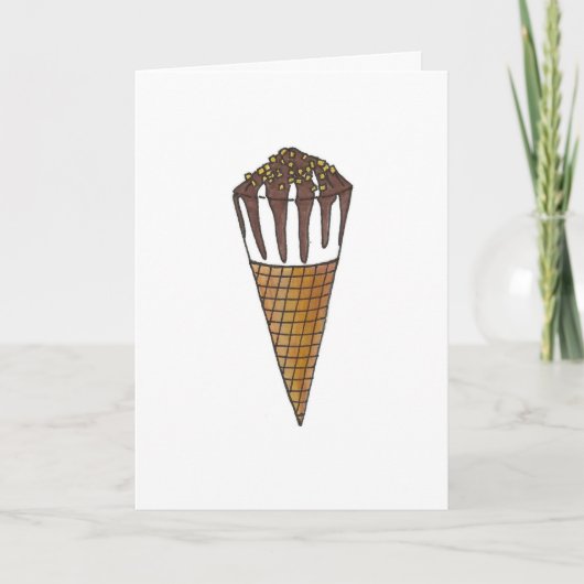 Wees mijn boeddy Ice Cream Cone Valentijnsdag Feestdagen Kaart (Voorkant)
