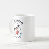 Wees mijn boek Grappige Ghost Pun Koffiemok (Voorkant links)