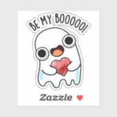 Wees mijn boek Grappige Ghost Pun Sticker (Vel)