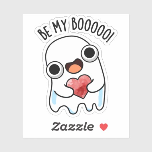 Wees mijn boek Grappige Ghost Pun Sticker (Vel)