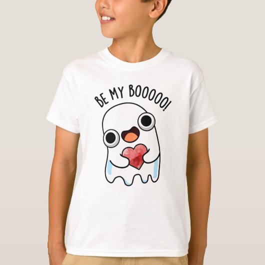 Wees mijn boek Grappige Ghost Pun T-shirt (Voorkant)