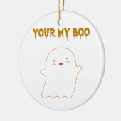 Wees mijn Boo Halloween Ghost Keramisch Ornament (Links)