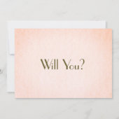 Wees mijn Bridesmaid |  Blush QR Kaart (Achterkant)