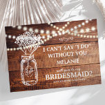 Wees mijn Bridesmaid | Bridesmaid uit de deelstaat Kaart<br><div class="desc">Als je iemand vraagt om je bruidsmeisje te zijn voor je toekomstige bruiloft, waarom kies je dan niet voor deze rotsachtige mason jar, een snaarlamp bridesmaïdkaarten. Deze persoonlijke uitnodiging zal je vriend, zus, neef, nicht, dochter of wie dan ook die extra speciaal voelen. Als je een witte achtergrond hebt met...</div>