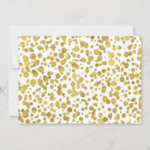 Wees mijn Bridesmaid | Confetti Celebration Gold Kaart (Achterkant)