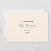 Wees mijn Bridesmaid Floral Alice Wonderland Kaart (Achterkant)