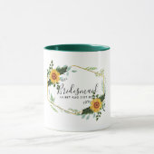 Wees mijn Bridesmaid Flowergirl Maid Honing Dank j Mok (Midden)