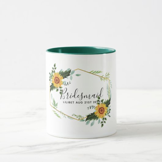 Wees mijn Bridesmaid Flowergirl Maid Honing Dank j Mok (Midden)