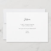 Wees mijn Bridesmaid fotovoorstel kalligrafie Kaart (Achterkant)