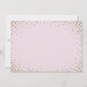 Wees mijn Bridesmaid | Goud Confetti op Blush Kaart (Achterkant)