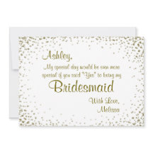 Wees mijn Bridesmaid | GoudConfetti