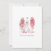 Wees mijn Bridesmaid in de Waterverf | Weddenschap Kaart (Achterkant)