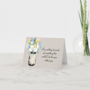 Wees mijn Bridesmaid - Mason Jar en Wildbloemen
