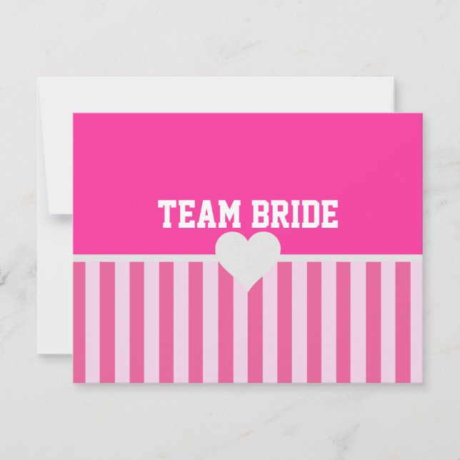 Wees mijn Bridesmaid MOH Team Bride Roze Shower Pa (Voorkant)