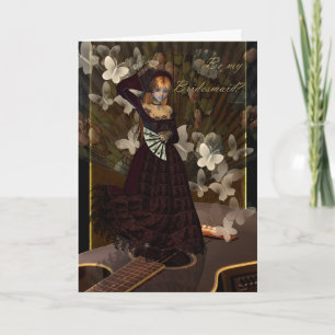 Wees mijn Bridesmaid-Spaanse stijl Fan Dancer