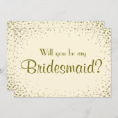 Wees mijn Bridesmaid | Terug personaliseren Kaart (Voorkant / Achterkant)