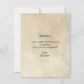 Wees mijn Bridesmaïde Champagne Peonies & Perfume (Achterkant)