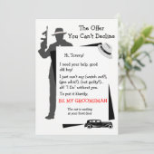 Wees mijn bruidsjongerenaanbod dat je niet kunt af kaart (Staand voorkant)