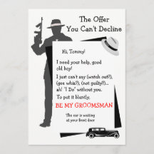 Wees mijn bruidsjongerenaanbod dat je niet kunt af