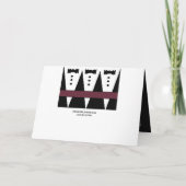 Wees mijn Bruidsjonker Trouw Uitnodiging - Strikje (Achterkant)