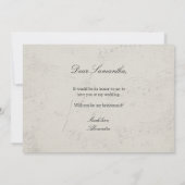 Wees mijn bruidsmeisje  Alice in Wonderland Kaart (Achterkant)