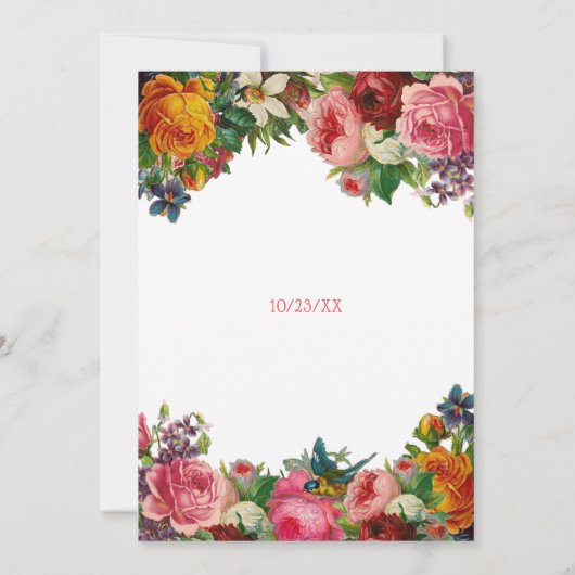 Wees mijn bruidsmeisje |  Bloembruidsmeisje Kaart (Achterkant)