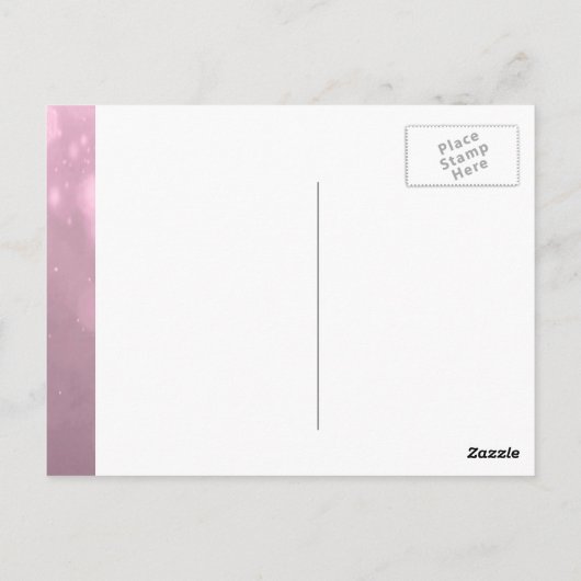 Wees mijn bruidsmeisje | Blush Bokeh Briefkaart (Achterkant)