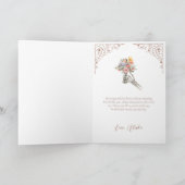 Wees mijn bruidsmeisje? Gotische skelet boho wilde Kaart (Binnen)