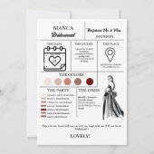 Wees mijn bruidsmeisje kalender voorstel + Info ka Kaart (Achterkant)