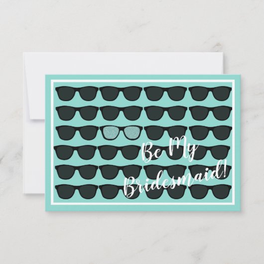 Wees mijn bruidsmeisje Maid of Honor Bruids Tiara  Kaart (Voorkant)