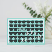 Wees mijn bruidsmeisje Maid of Honor Bruids Tiara  Kaart (Staand voorkant)