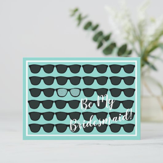 Wees mijn bruidsmeisje Maid of Honor Bruids Tiara Kaart (Staand voorkant)
