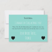 Wees mijn bruidsmeisje Maid of Honor Bruids Tiara  Kaart (Achterkant)