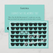 Wees mijn bruidsmeisje Maid of Honor Bruids Tiara  Kaart (Voorkant / Achterkant)