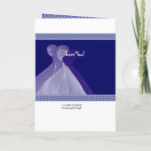 Wees mijn bruidsmeisje Royal Blue Theme Flowing Go (Achterkant)