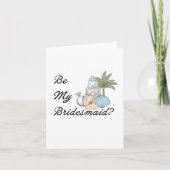 Wees mijn bruidsmeisje? Uitnodiging Voorstel Stran (Voorkant)