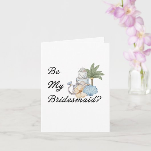 Wees mijn bruidsmeisje? Uitnodiging Voorstel Stran (Orchidee)