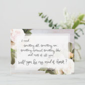 Wees mijn bruidsmeisje van eer | Bruidsfeest vraag Kaart (Staand voorkant)