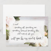 Wees mijn bruidsmeisje van eer | Bruidsfeest vraag Kaart (Voorkant / Achterkant)