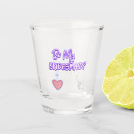 Wees mijn bruidsmeisje verzoek muis Daisy Shot Glas