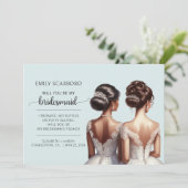 Wees mijn bruidsmeisje voorstel Afro-Amerikaans Kaart (Staand voorkant)