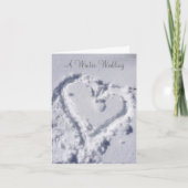 Wees mijn bruidsmeisje Winter Wedding Heart (Voorkant)