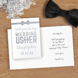 Wees mijn bruiloft bode verzoek bruids partij voor folie kaarten