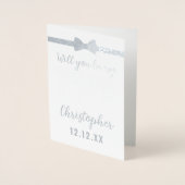 Wees mijn bruiloft bode verzoek bruids partij voor folie kaarten (Voorkant)