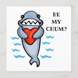 Wees mijn Chum Valentijn Shark Kaart