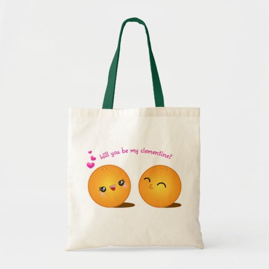 Wees mijn clementine tote bag (Voorkant)